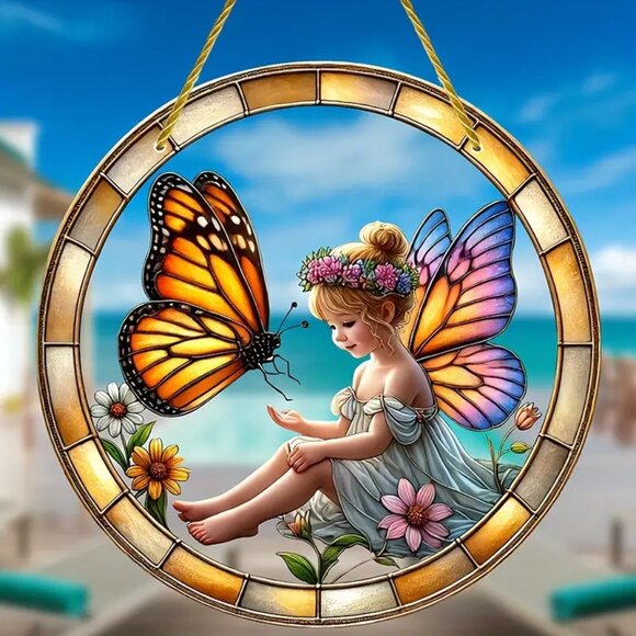 Other - Large Fairy & Butterfly Acrylic Suncatcher